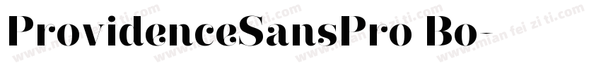 ProvidenceSansPro Bo字体转换